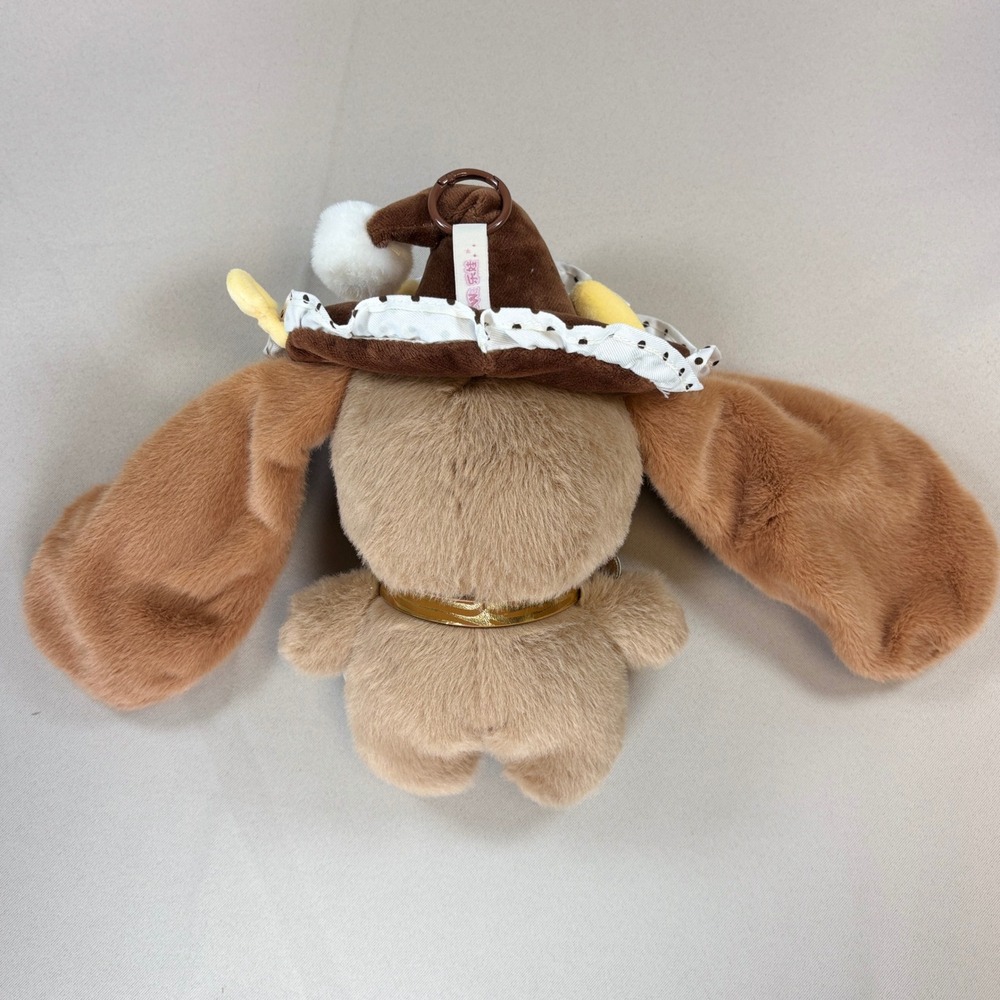 LEWA Culture Cute Anime Plush Charm Doll Pendant Brown Hat Keychain 9" Tall - Picture 7 of 12
